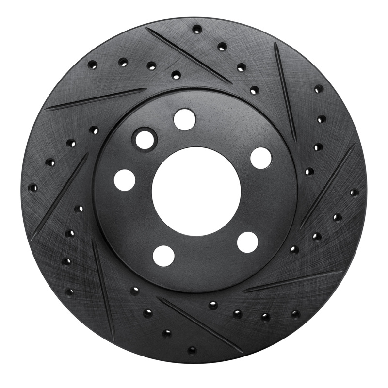 Volkswagen EuroVan Brake Rotor (1) - Front Right - R1 Concepts - Drilled & Slotted - Black - `96-`00 Volkswagen EuroVan Brake Rotor (1) - Front Right - R1 Concepts - Drilled & Slotted - Black - `96-`00